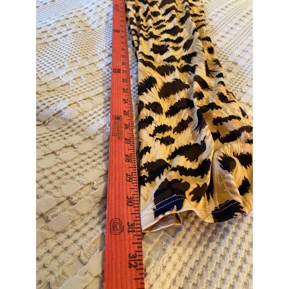 Iman Cheetah Animal Print Size Medium Pajama Pants w/ Pockets Elastic Waist - Picture 8 of 9